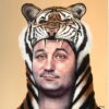 cropped David Grizzle year of the tiger bill murray 4500 acrylic.canvas 32x24 scaled