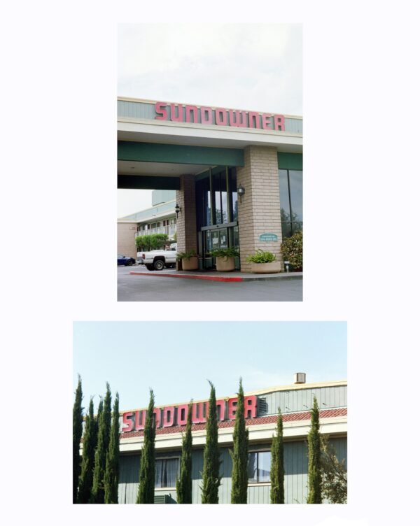 emily fromm the sundownder set of two version 2 120 35mm film photographs 14x11 inches framed 2022