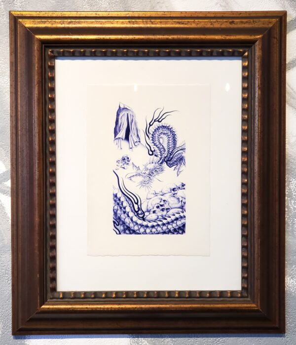 Jordan Cole Wright Untitled 713.24 Ball Point Pen on Paper Framed 11x15in 2024 1