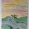 LadyMags20 20Sunset20landscape 650 watercolor20and20acrylic20on20handmade20paper 16x20in 2025 scaled