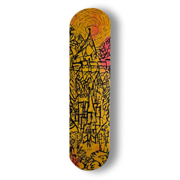 Body | Alf | Acrylic on Skate Deck | 8x31 | 2025