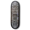 Sun Stone | Manny Torres | Lasered Etched Acrylic over Stained Wood | 10.5x34 in | 2025