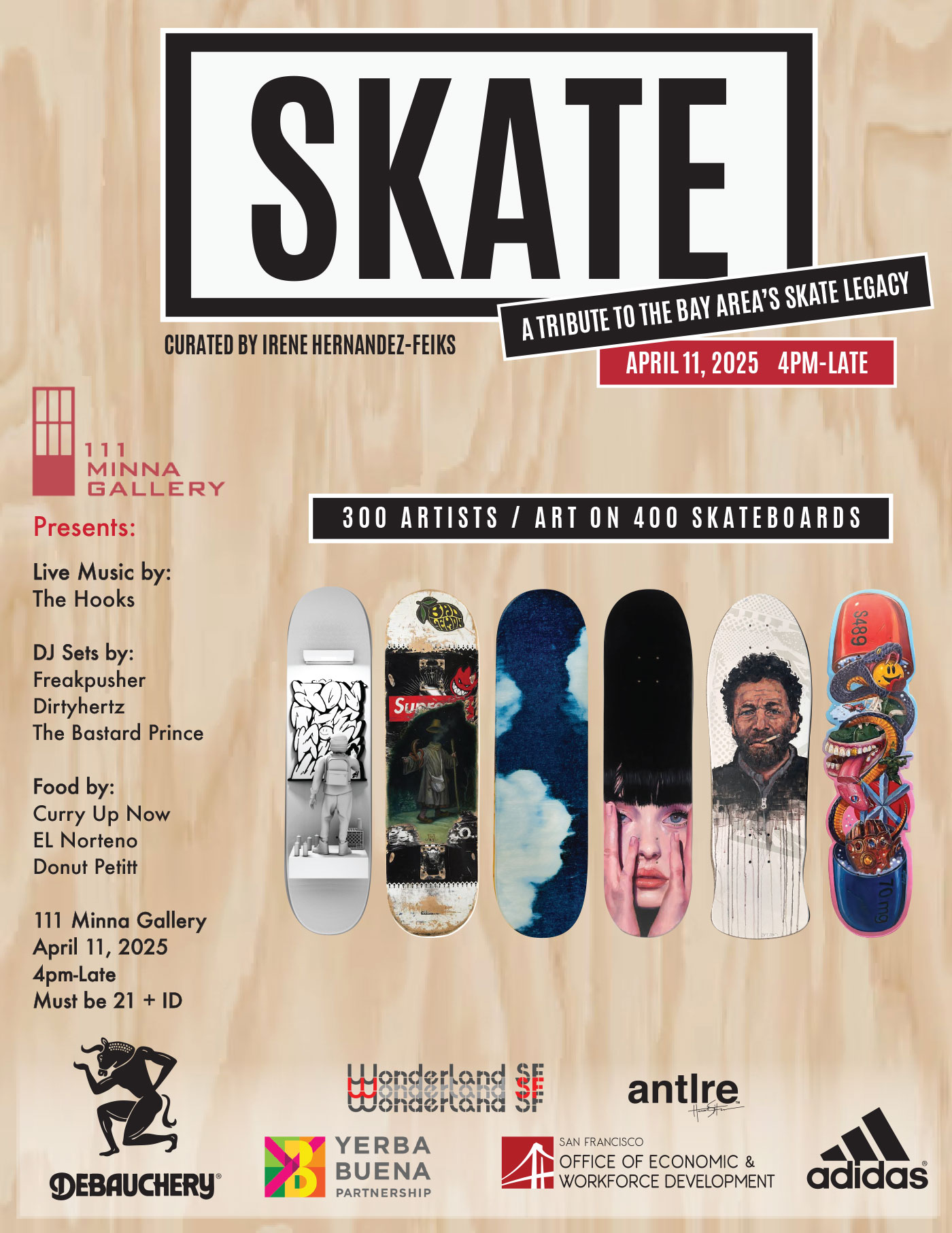 SKATE Group Show Flyer