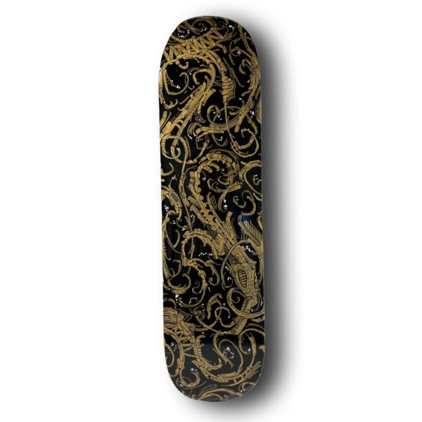 Black White Gold Branches