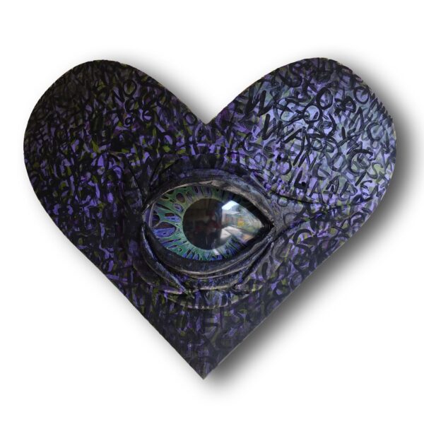 Eye Heart Purple Green