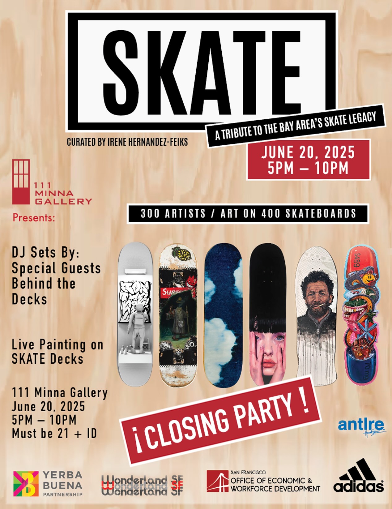 SKATE closing party