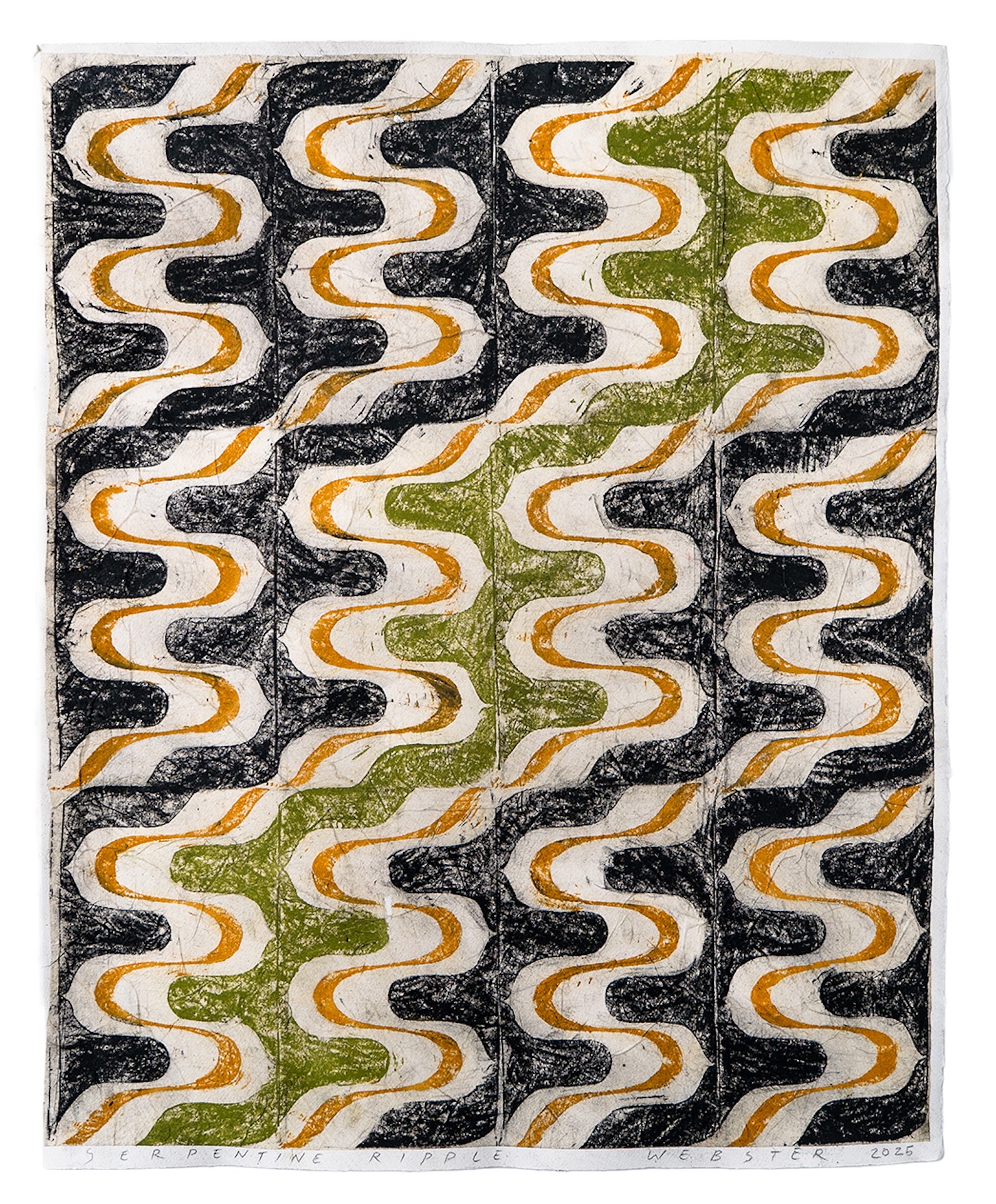Serpentine Ripple Victor Webster 960 Monoprint 22x28 2025 1