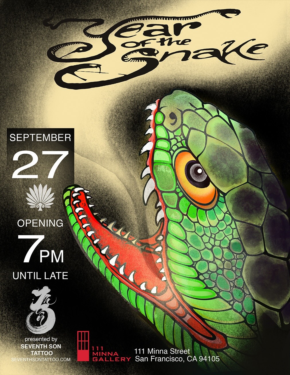 Year of the Snake Opening Flyer 9-25
