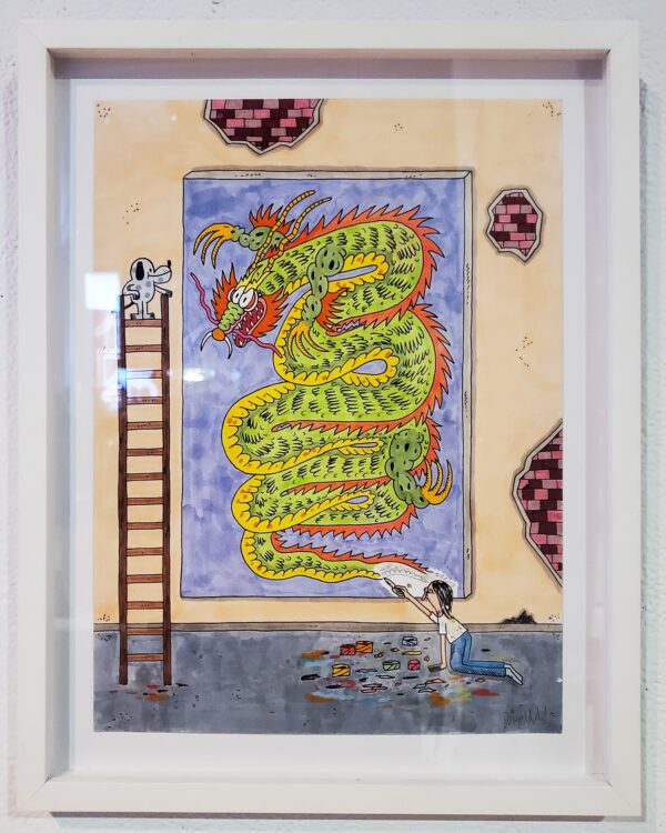 Drawing of a Painting of a Dragon