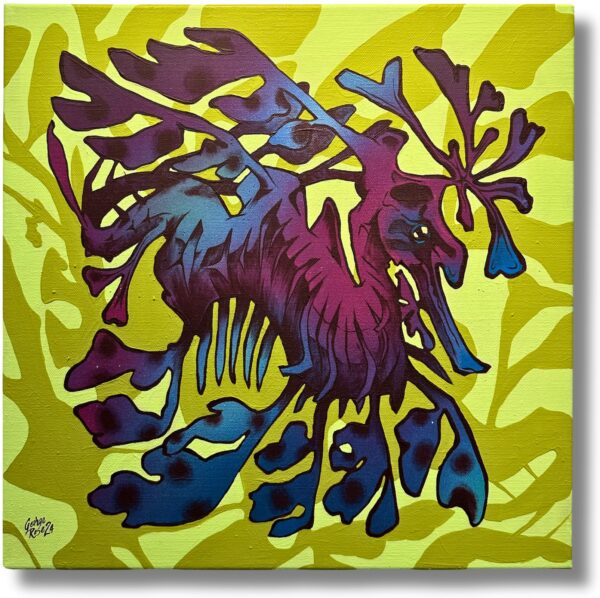 Leafy Sea Dragon (Caramel and Canary Camouflage)