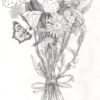 Dandelion Bouquet sketch scaled