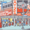 Katz s Deli NYC 2020 24 x 36 acrylic on canvas framed in white scaled