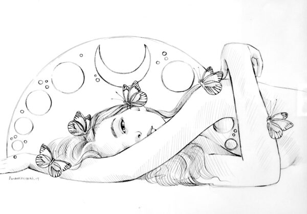 Moonlight Woman Sketch