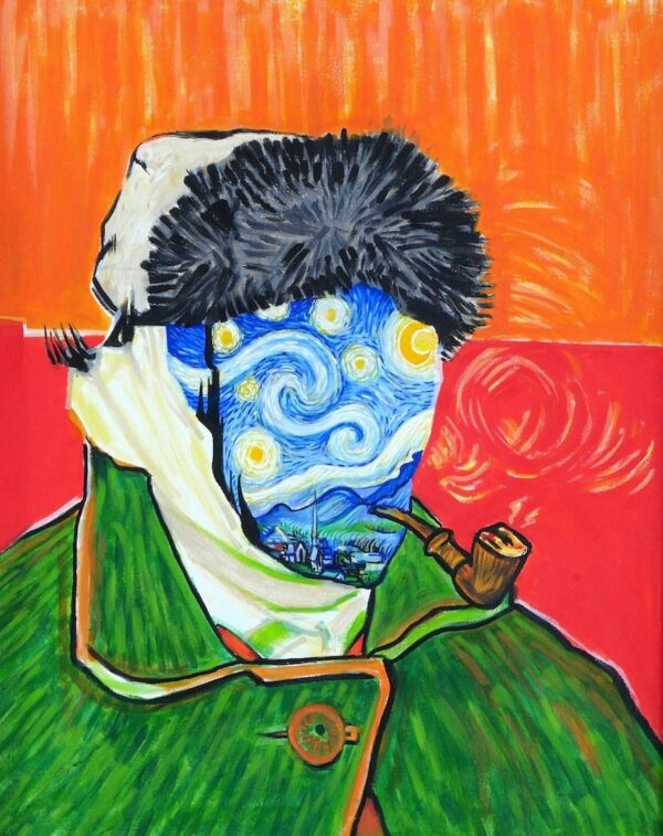 Starry Night With Bandaged Ear